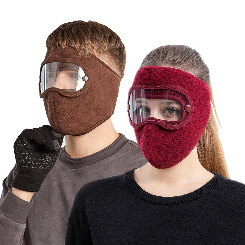 Anti Pollution Mask - หน้ากากกันลมกันฝุ่นสำหรับฤดูหนาว ป้องกันฝุ่นละออง ปิดคลุมทั้งใบหน้า เหมาะสำหรับปั่นจักรยาน เล่นสกี ระบายอากาศได้ดี