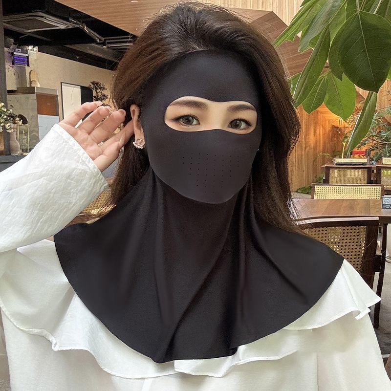 Sports Mask Breathable - ซัมเมอร์ ไอซ์ ซิลค์ เฟซ จินี่ ฟูลเฟซ