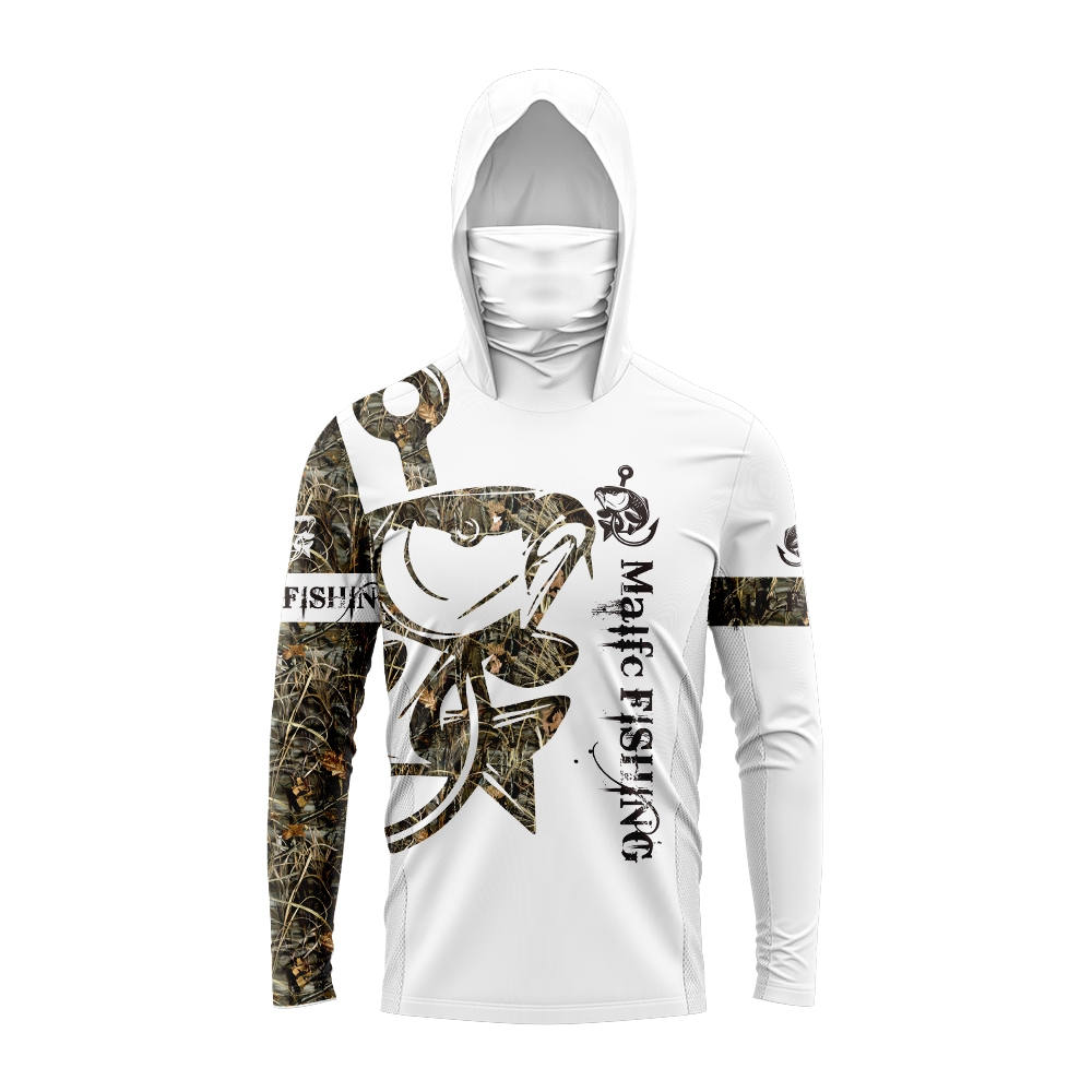 เสื้อฮู้ดตกปลาลายปลาบาสสำหรับผ - Sports Mask Breathable บทวิจารณ์และราคา