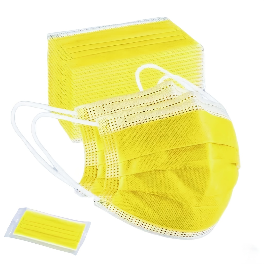 หน้ากากป้องกันแบบใช้แล้วทิ้งสี - Disposable Mask Blue บทวิจารณ์และราคา