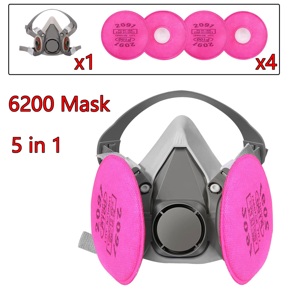 หน้ากากป้องกันแก๊สพิษ 6200 ชุด - Dust Mask Construction บทวิจารณ์และราคา